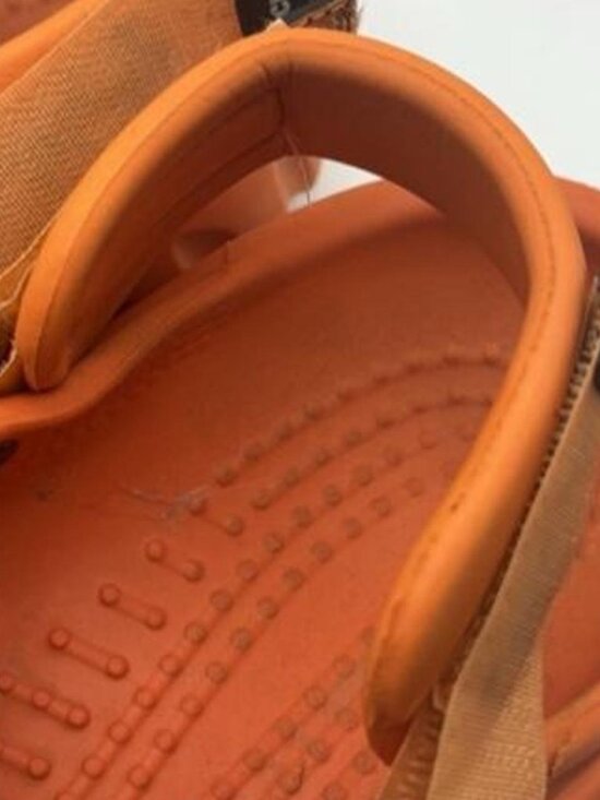 Crocs Men\'s Orange and Brown Clogs